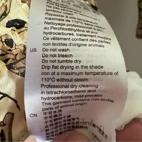 Sandro Western Cowboy Boot Print Silk Midi Dress - Picture 9 of 12